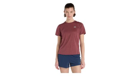 Maillot manches courtes New Balance Athletics Rouge Femme