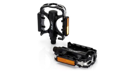 Paires de pédales plates xlc pd-m02 aluminium noir