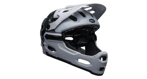 Casco bell super 3r mips con mentonera desmontable blanco negro