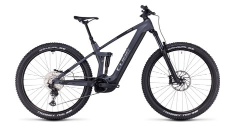 Cube stereo hybrid 140 hpc race 750 electric full suspension mtb shimano deore/xt 12s 750 wh 27.5'' grey chrome 2023