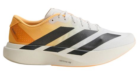 Chaussures Running adidas Adizero Evo SL Blanc/Orange Homme