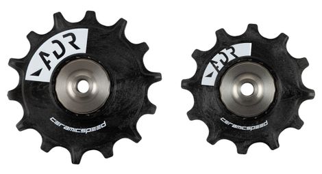 Paire de Galets Ceramicspeed Alpha pour Sram Eagle XX1/X01 AXS, XX1/X01/GX Noir