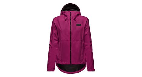 Gore wear endure gore-tex jas met lange mouwen voor dames paars