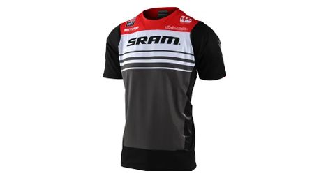 Maillot manches courtes troy lee designs skyline sram rouge noir