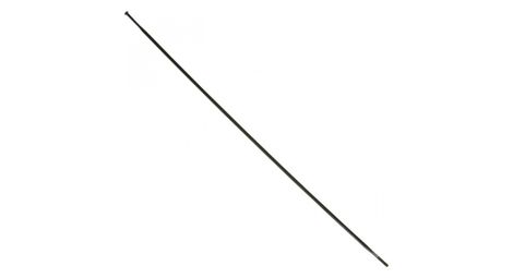 Rayon inox noir tete droite dt swiss aero 2-2.3-2mm l 295mm sans ecrou (unite) pour roue r24 cote oppose cassette