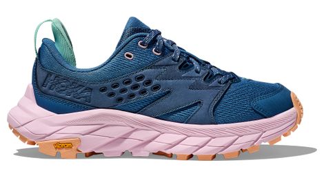 Chaussures outdoor hoka anacapa breeze low bleu/rose femme