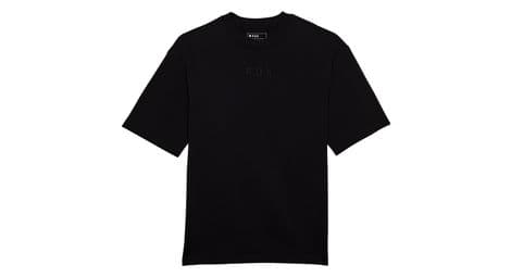 Fox Wordmark Korte Mouw T-shirt Zwart