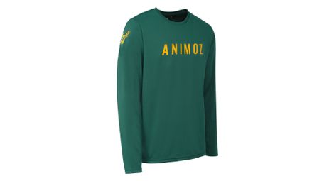 Maillot manches longues animoz raw vert homme