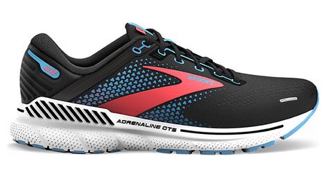 Chaussures de running brooks femme adrenaline gts 22 noir bleu rose