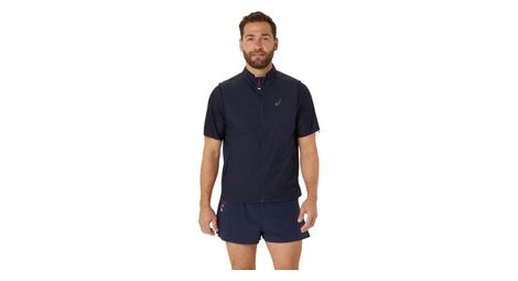Asics metarun packable sleeveless giacca blue men