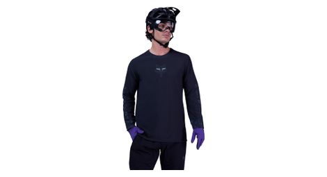 Maillot manches longues fox defend thermal lunar edition speciale noir