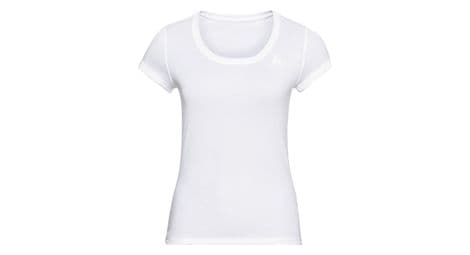 Tee shirt manches courtes odlo active f dry light eco blanc femme