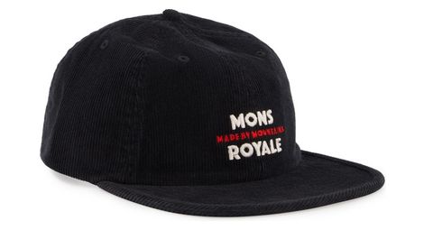 Casquette velours unisexe mons royale roam noir
