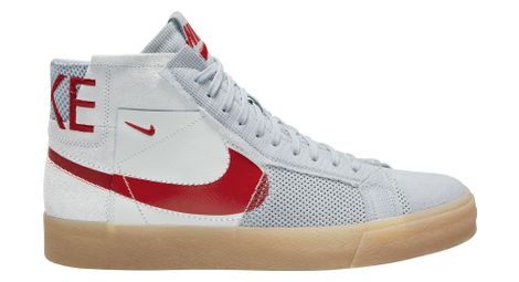 Nike sb blazer mid schoenen wit rood