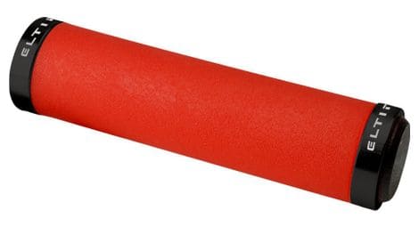 Poignées eltin silicone touch rouge fermetures noir