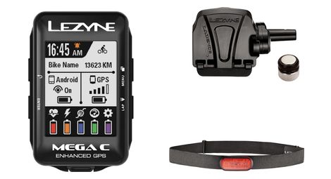 Refurbished produkt - lezyne mega color gps computer (cardio/geschwindigkeits-trittfrequenz)