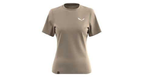 Camiseta tecnica de mujer salewa puez dry beige