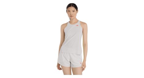 Dames New Balance Race Day Ultra Lichtgrijze Tank Top
