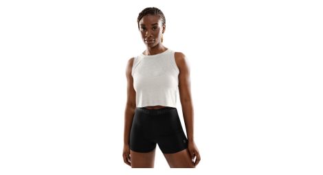 Débardeur crop top fitness femme avast blanc