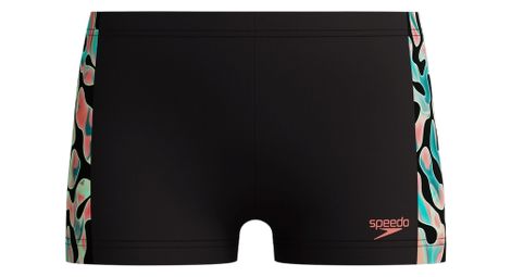 Speedo Badeanzug Schwarz/Orange Jungen