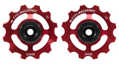 Pulegge cyclingceramic a 12 denti per deragliatori sram axs red / force / rival a 12 velocità red