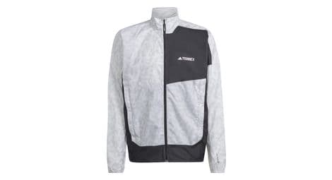 Adidas terrex trail windbreaker jacket bianco