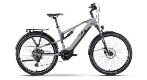 VTC Électrique Tout-suspendu Raymon CrossRay FS E 5.0 Tektro M350 9V 630Wh 27.5'' Gris T.XL 185/195cm - Produit Reconditionné