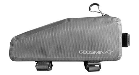Sacoche de cadre geosmina bikepacking top tube large 1l gris