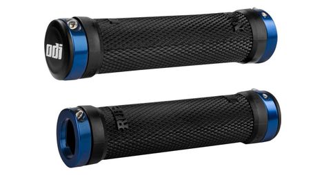 Paire de grips odi ruffian 130 mm noir bleu