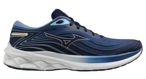 Chaussures running mizuno wave skyrise 5 bleu homme