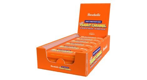 Boîte soft protein bar (12x55g) - barebells - salted caramel peanut -  barres protéinées