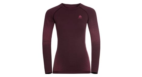 Maillot manches longues femme odlo performance warm eco rouge
