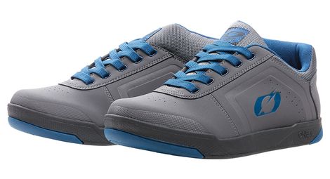 Par de zapatillas mtb o'neal pinned pro flat pedal v.22 gris / azul