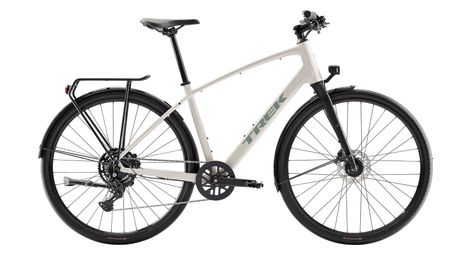 Vélo Fitness Trek FX Sport AL Equipped Shimano Cues 9V 700 mm Beige/Blanc 2027