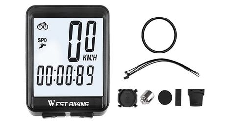 Compteur de vélo sans fil pour vtt et route, écran rétroéclairé étanche
