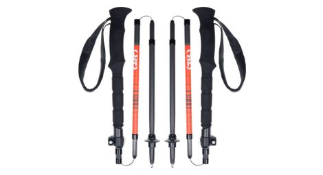Bastoncini da trekking TSL Outdoor Hiking C5 Cross Nero/Arancione