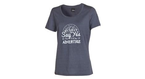 Ivanhoe t-shirt meja adventure pour femme-100% laine mérinos-bleu