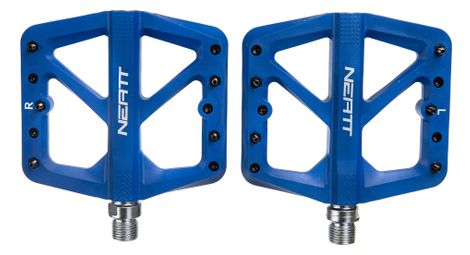 Par de pedales planos neatt composite de 5 pines azules