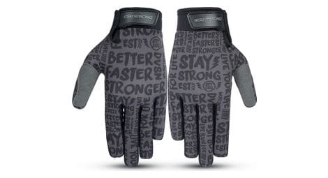 Gants stay strong sketch enfant noir/noir t.xl