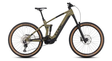 Cube stereo hybrid 160 hpc race 750 27.5 electric full suspension mtb shimano deore 12s 750 wh 27.5'' verde oliva 2023 20 pollici / 177-186 cm