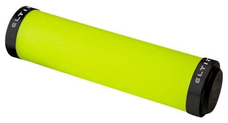 Poignées eltin silicone touch jaune fluo fermetures noir