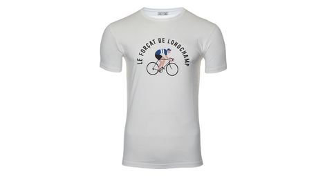 T shirt lebram x sports d epoque forcat de longchamp blanc marshmallow
