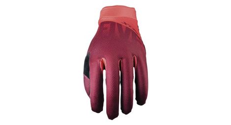 Par de guantes largos five xr-lite bold red s