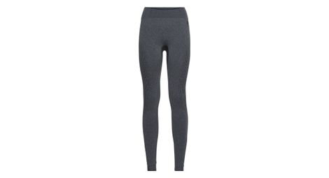 Collant long femme odlo performance warm eco gris noir