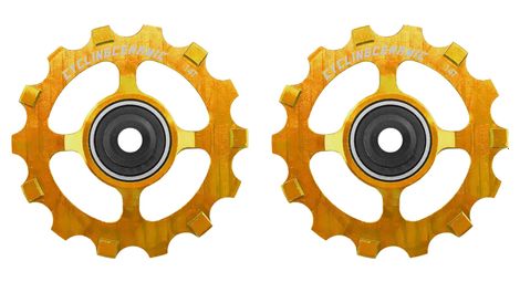 Cyclingceramic smalle 14t katrolwieltjes voor shimano dura-ace r9100/ultegra r8000/ultegra rx/grx/xt/xtr 11s derailleur goud