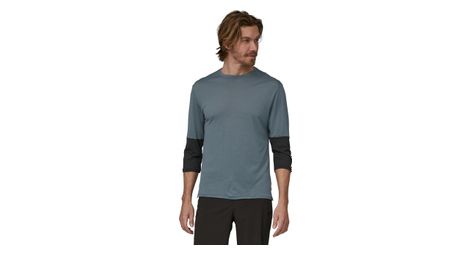 Patagonia merino 3/4-ärmel trikot grau