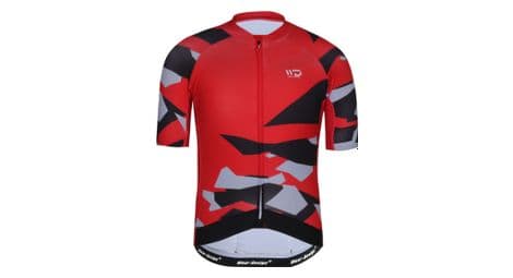 Maillot de vélo camo rouge