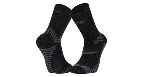 Paire de chaussettes bv sport trail ultra merinos gris anthracite