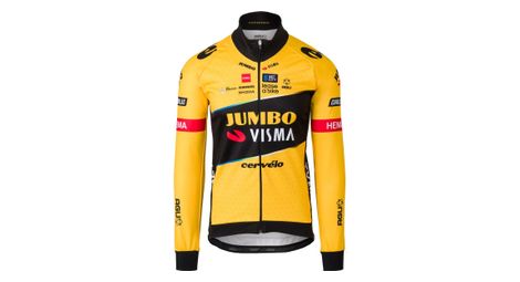 Veste thermique agu replica team jumbo visma jaune noir