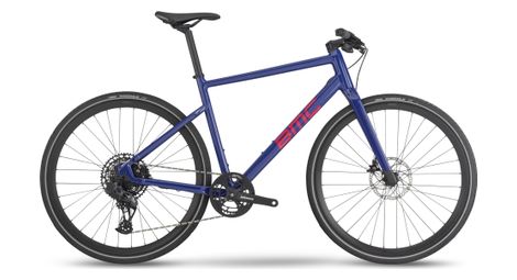 Bmc alpenchallenge al one fitness bike sram gx eagle axs 12s 700 mm blu oltremare rosso neon 2023